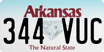 AR license plate 344VUC