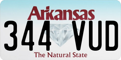 AR license plate 344VUD