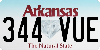 AR license plate 344VUE