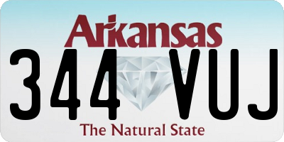 AR license plate 344VUJ