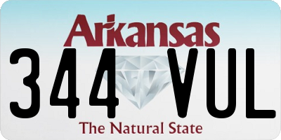 AR license plate 344VUL
