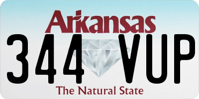 AR license plate 344VUP