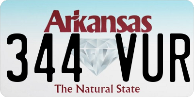 AR license plate 344VUR
