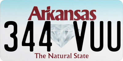 AR license plate 344VUU