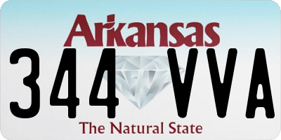AR license plate 344VVA