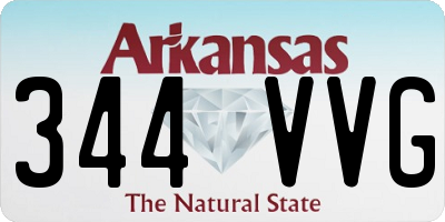 AR license plate 344VVG