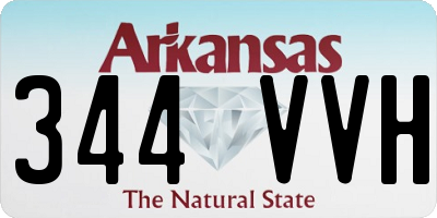 AR license plate 344VVH