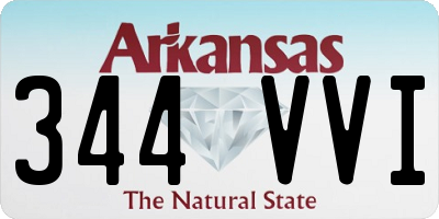 AR license plate 344VVI