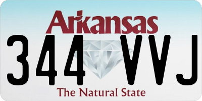AR license plate 344VVJ