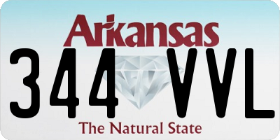 AR license plate 344VVL