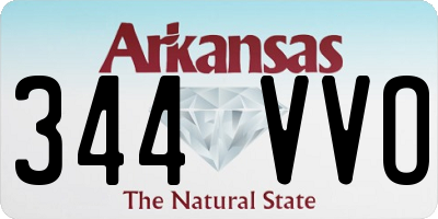 AR license plate 344VVO
