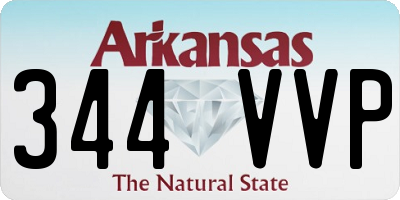 AR license plate 344VVP
