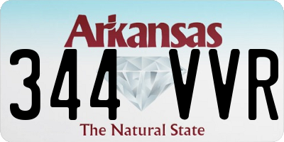 AR license plate 344VVR