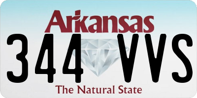 AR license plate 344VVS
