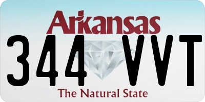 AR license plate 344VVT