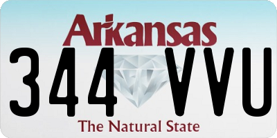 AR license plate 344VVU