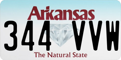 AR license plate 344VVW