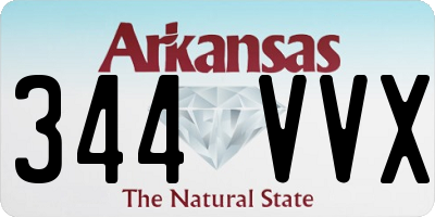AR license plate 344VVX