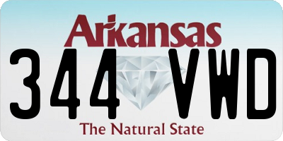 AR license plate 344VWD