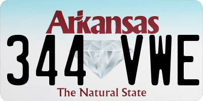 AR license plate 344VWE