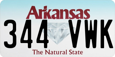 AR license plate 344VWK