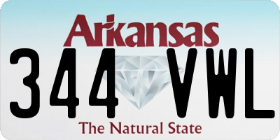 AR license plate 344VWL