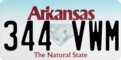 AR license plate 344VWM