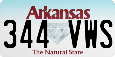 AR license plate 344VWS
