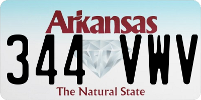 AR license plate 344VWV