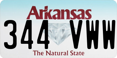 AR license plate 344VWW