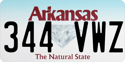 AR license plate 344VWZ