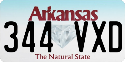 AR license plate 344VXD