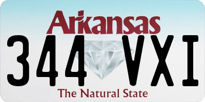 AR license plate 344VXI