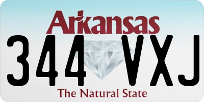AR license plate 344VXJ