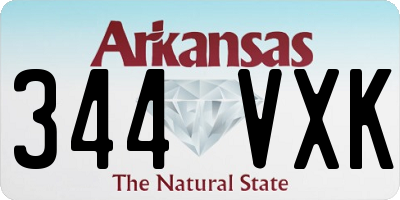 AR license plate 344VXK