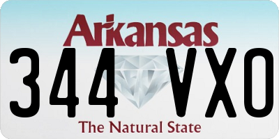 AR license plate 344VXO