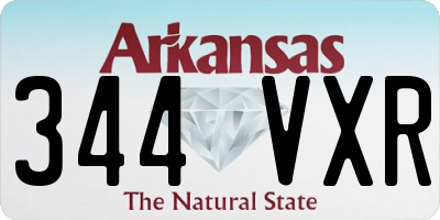 AR license plate 344VXR