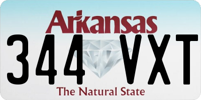AR license plate 344VXT
