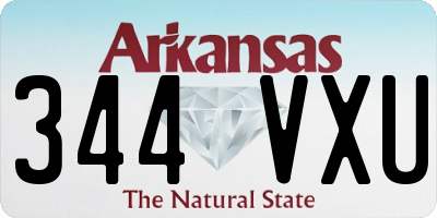 AR license plate 344VXU