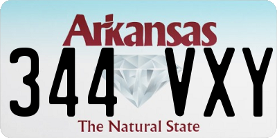 AR license plate 344VXY