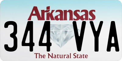 AR license plate 344VYA