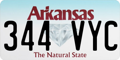 AR license plate 344VYC