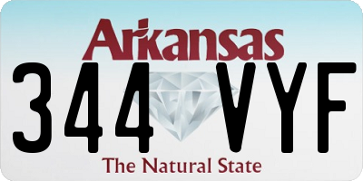 AR license plate 344VYF