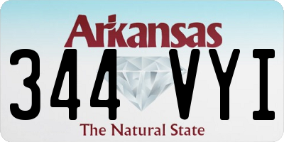 AR license plate 344VYI