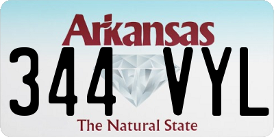 AR license plate 344VYL