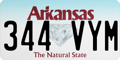 AR license plate 344VYM