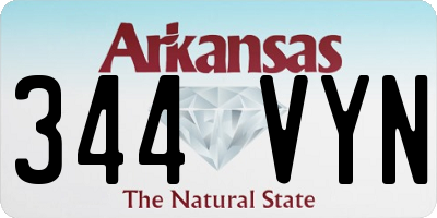 AR license plate 344VYN