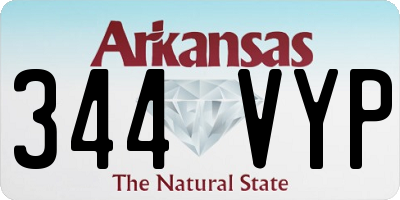 AR license plate 344VYP