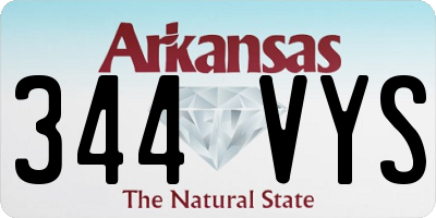 AR license plate 344VYS