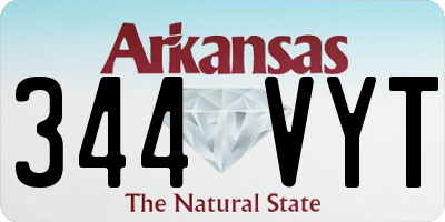 AR license plate 344VYT